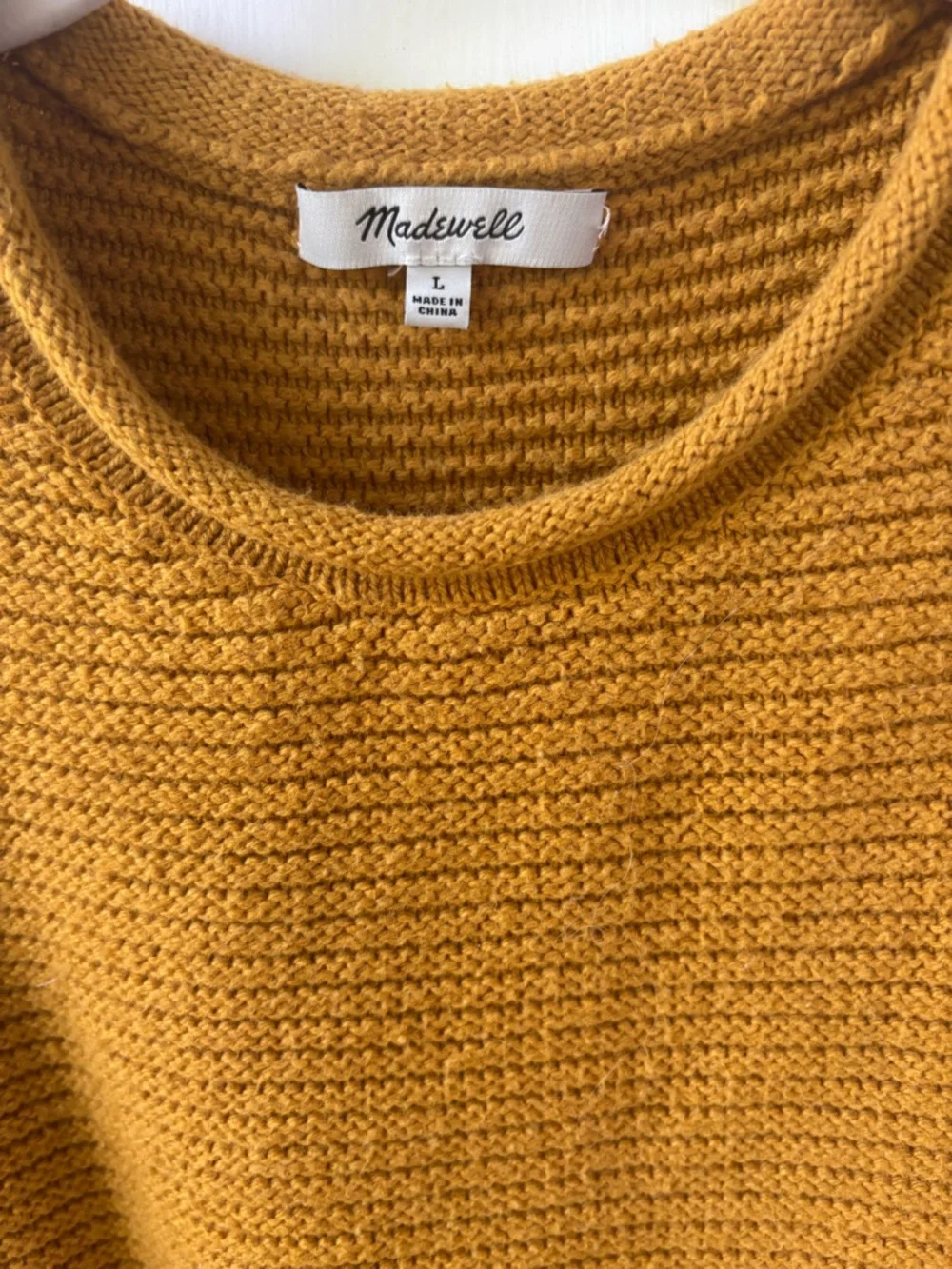 Madewell Ribbed Sleeveless Knit Tank in Mustard - Picture 2 of 3